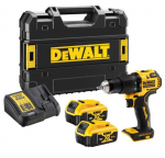 Akumuliatorinis smūginis gręžtuvas DeWalt DCD709P2T-QW, 18V, su akumuliatoriumi