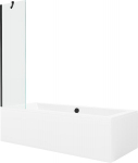 Vonia Mexen Cube su apdaila ir stiklo sienele, 170x80 cm + 50 cm