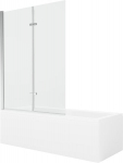 Vonia Mexen Cubik su apdaila ir stiklo sienele, 170x70 cm + 120 cm (II)