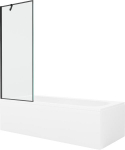 Vonia Mexen Vega su apdaila ir stiklo sienele, 180x80 cm + 70 cm
