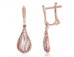 Auksiniai auskarai su briliantais Diamond Sky "Golden Drop II" DS03A078