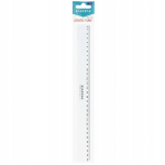 Linijka Starpak 30 cm, skaidri, su tikslia skale