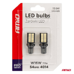 LED lemputės Amio W16W T15 Canbus