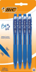 Bic Bu3 Grip mėlynas ra&scaron;iklis, 4 vnt.