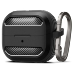 Ausinių dėklas Spigen Rugged Armor, juodas