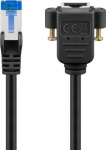 Cat 6a S/ftp tinklo kabelis, Rj45, juodas, 1 m