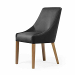 Valgomojo kėdė Wood Garden Paweł, juoda