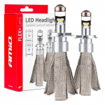 LED lemputės H4/H19, 40W, 2600Lm, 6000K, FLEX+ Lens serija