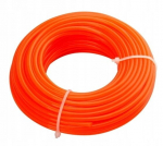 Krūmapjovių pjovimo virvė apvali a&scaron;tri 2,7 mm x 15 m oranžinė, 2.7mm x 15m