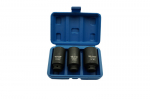 Adler smūginės galvutės, 1/2", 3 vnt., 30-36 mm, Cr-mo, dėklas