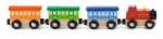 Medinis traukinys Viga Toys L-50819, įvairių spalvų