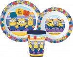 Plastikinių indų rinkinys Minionai (The Minions)