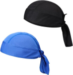 Piratinė galvos skarelė, Yizhet 2 vnt. bandana kepurė, medvilninė bandana kepurė vyrams ir moterims, drėgmę sugeriančios galvos skarelės jogai, tenisui, krep&scaron;iniui