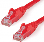Startech.com Patch kabelis Cat6 (1,5 m, Cat6 Patch kabelis, be užkabinimo Rj45, 24 Awg varinis laidas, Ethernet kabelis) raudonas