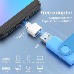 USB laikmena Usb 3.0 atmintinė 64 Gb (2 vnt.) su C tipo adapteriu