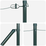 Komposto dėžės stulpai vidaXL su smaigaliu 26 vnt., &Oslash;32 mm, 120 cm