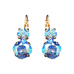 Auskarai moterims DiamondSky &bdquo;Glare VI (Light Sapphire Shimmer)&ldquo; su Swarovski kristalais DS03A285