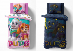 Patalynė &Scaron;vyti tamsoje 140x200 PAW PATROL &scaron;uniukai Rožinė