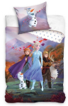 Medvilninė patalynė 140x200 FROZEN Anna ir Elsa