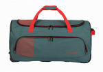 Travelite Basic Fresh 71 cm kelioninis krep&scaron;ys su ratukais žalia/oranžinė