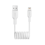 Puro Spiralinis Kabelis Usb-a - Lightning 1m Baltas 12w