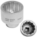 3/4" 56mm 12-kampė galvutė
