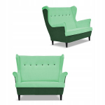 ARI DUO Skandinavi&scaron;ka &scaron;eimos sofa Meble, žalios ir mėtų spalvos