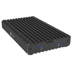 2-bay M.2 PCIe NVMe enclosure, USB 3.2 Gen2x2, toolless