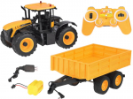 Jcb traktorius su priekaba, valdomas pulteliu, 1:16