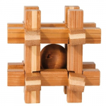 IQ-Test dėžutėje, bambukas, Tinklelio dėžutė, Fridolin, FR-17326, 3D Puzzle Games