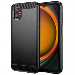 &bdquo;AILES&ldquo; Carbon kieto silikono (TPU) dėklas - juodas (Galaxy XCover7 Pro)