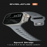 &bdquo;Evelatus Watch 42 / 44 / 45 Sport&ldquo; silikoninis dirželis pilkas