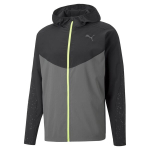 PUMA Bėgimo bliuzonas vyrams PUMA RUN REFLECTIVE AOP WOVEN JKT CASTLEROCK - 52240915, pilkas