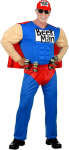 &bdquo;SUPER ALAUS ŽMOGUS&ldquo; (raumenų kombinezonas su apsiaustu, skardinių dėklu, kepure)
