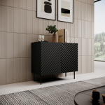 Komoda Cama Meble Onda, 85x98x45 cm, juoda