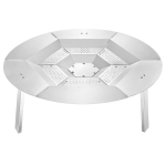 &Scaron;ilumos deflektorius ugniakurui Solo Stove Yukon YC-BASE-27, 68x25 cm, sidabrinis