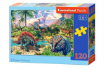 Dėlionė Dinozaurų pasaulis 120 dalių