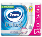 Tualetinis popierius ZEWA Deluxe Pure White, 3 sluoksniai, 24 ritinėliai