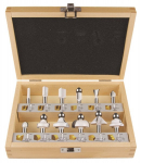 Frezų medžiui rinkinys Makita D-53556, 12 vnt