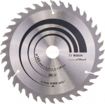 Pjovimo diskas medienai Bosch; 165x1,7x20,0 mm; Z36; 15&deg;