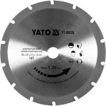 Yato pjovimo diskas medienai su vinimis 185mm, 20mm, 14 dantų