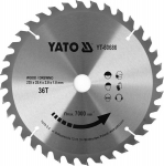 Yato diskinis pjūklas medienai 235mm, 36 dantys, 25.4mm