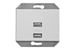 Įleidžiamas lizdas Vilma su 2xUSB DC 5V 3,4A, be rėmelio, baltas