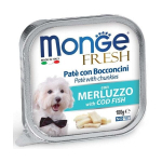 Monge Fresh pa&scaron;tetas ir gabalėliai suaugusiems &scaron;unims su Menke 100g