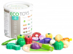 Medinės daržovės 20 vienetų &bdquo;Ecotoys&ldquo;