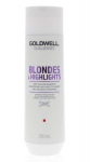 Geltonus tonus &scaron;alinantis &scaron;ampūnas &scaron;viesiems plaukams Goldwell Dualsenses Blondes Highlights 250 ml