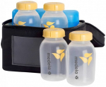 &Scaron;altkrep&scaron;is su buteliukais Medela 200.1756, 180 ml, 4 vnt.