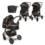 Universalus vežimėlis Lorelli Alba Premium 2in1, black