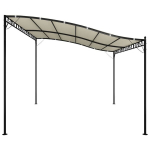 vidaXL Stoginė, kreminės spalvos, 4x3m, audinys ir plienas, 180g/m&sup2;