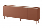 Komoda Bogart Desin 220 4D, raudona